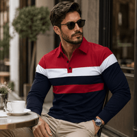 Rojo Con Azul Marino