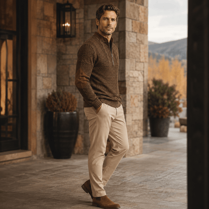 Miguel | Jersey de punto con detalle de cremallera.