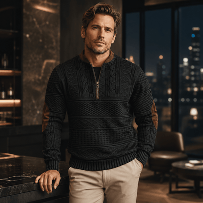 Miguel | Jersey de punto con detalle de cremallera.