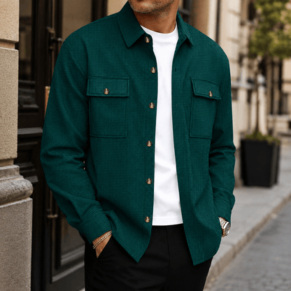SveaKurd – Camisa de hombre en pana suave