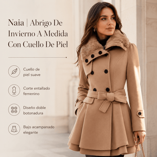Naia | Abrigo De Invierno A Medida Con Cuello De Piel